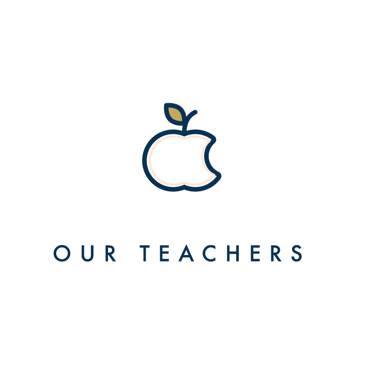 A logo for our teachers shows an apple with a bite taken out of it.