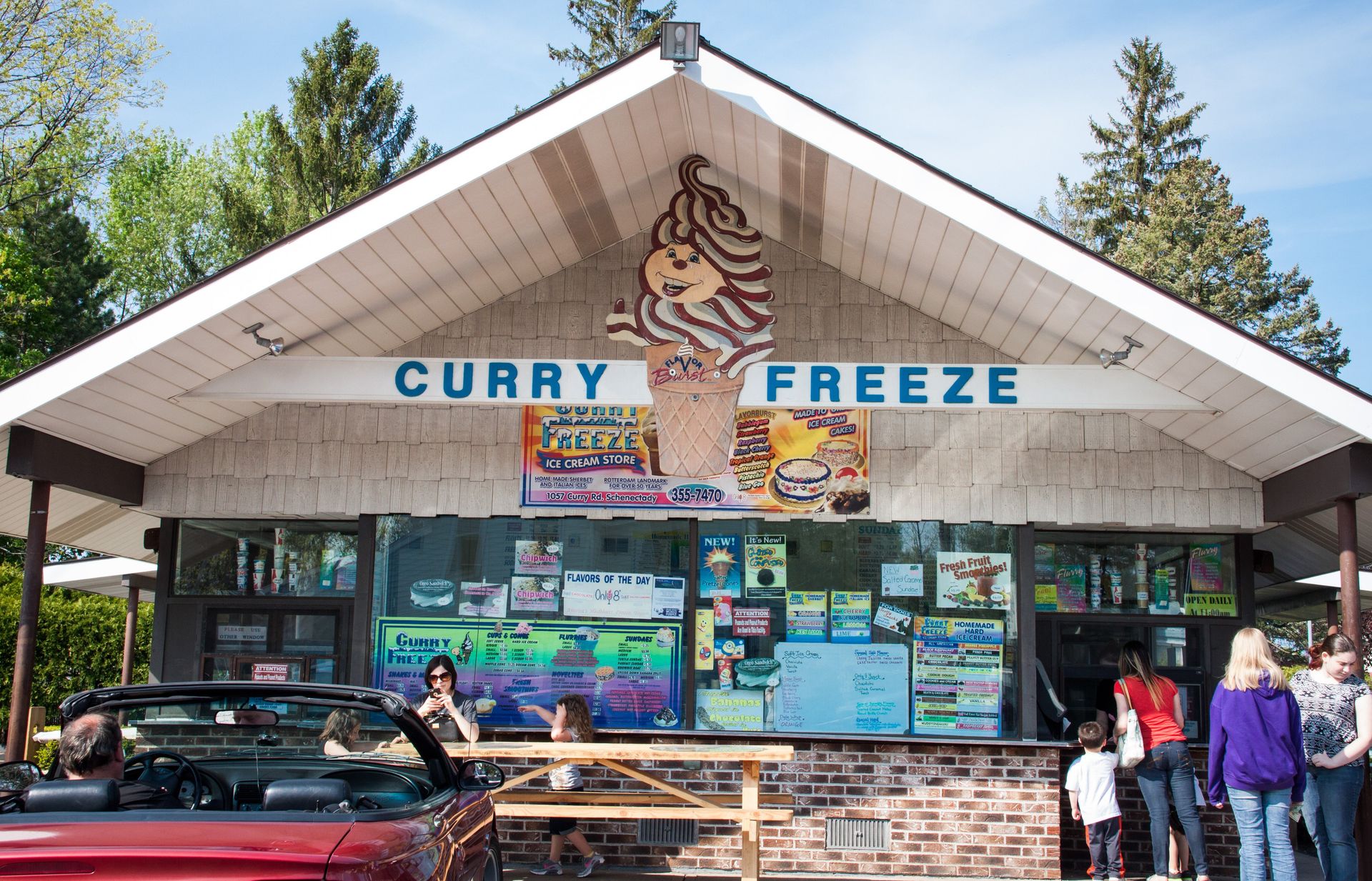 Curry-Freeze-Ice-Cream-customers-enjoy-our-cones
Curry Freeze Ice Cream Shop