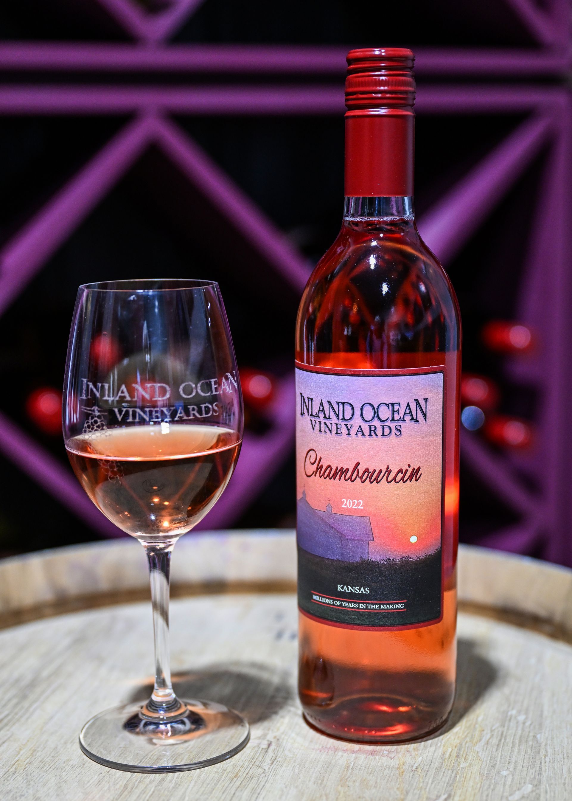 rose wine inland ocean vineyards hutchinson ks