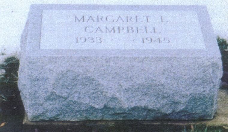 Gray granite tombstone with 