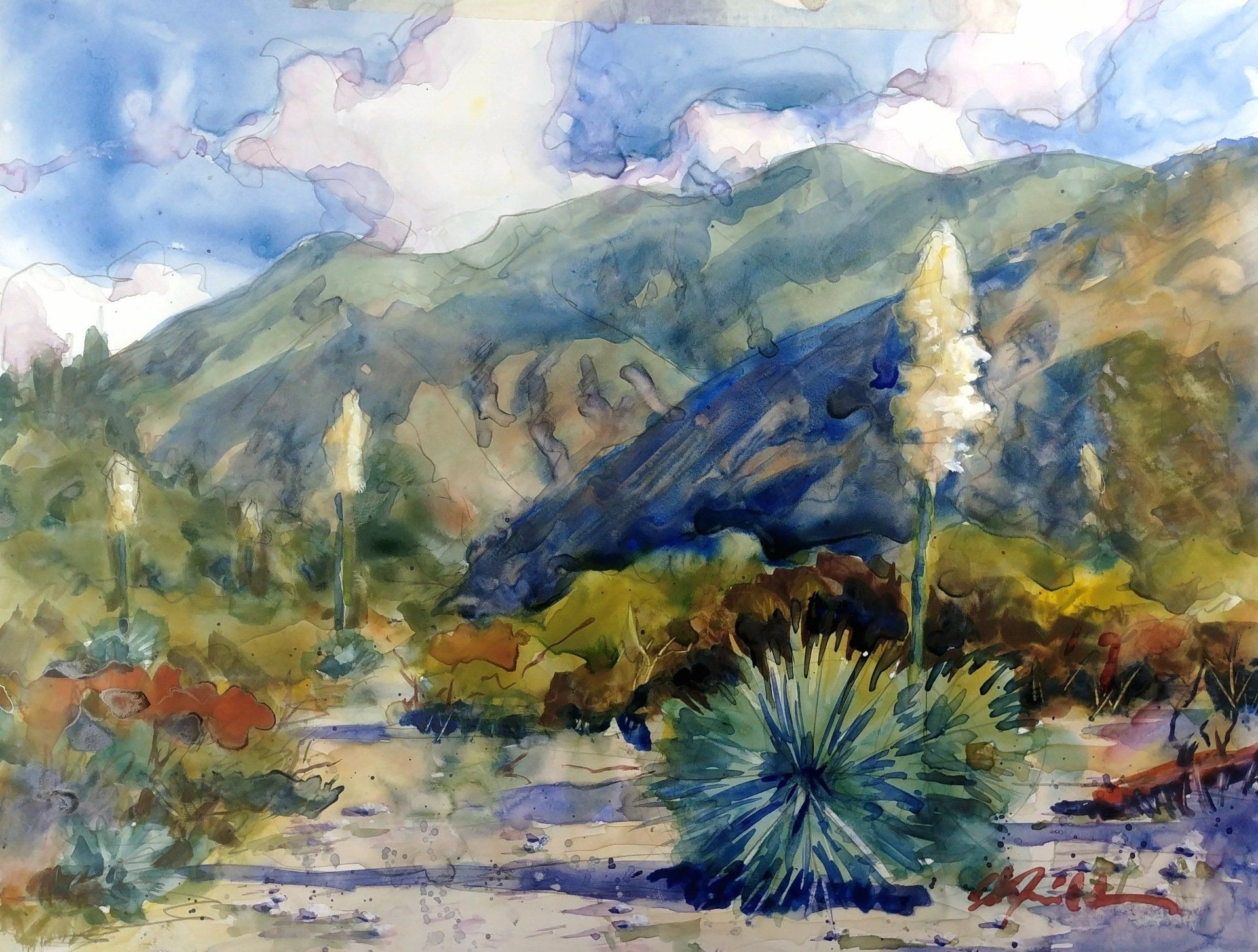 Eaton Yuccas painting Robert Sherrill workshops