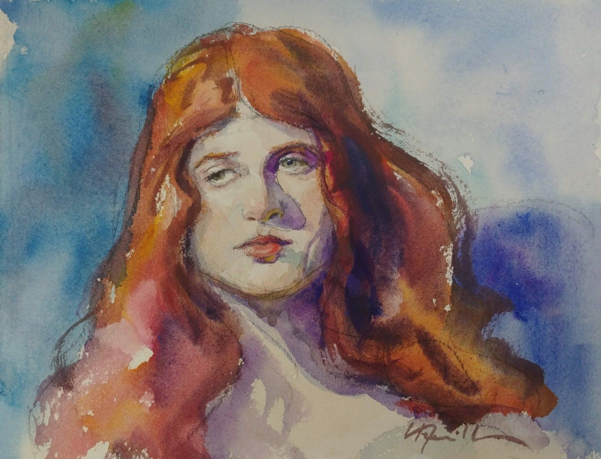 miles away watercolor virtual live zoom portraits and people class painting robert sherrill workshops