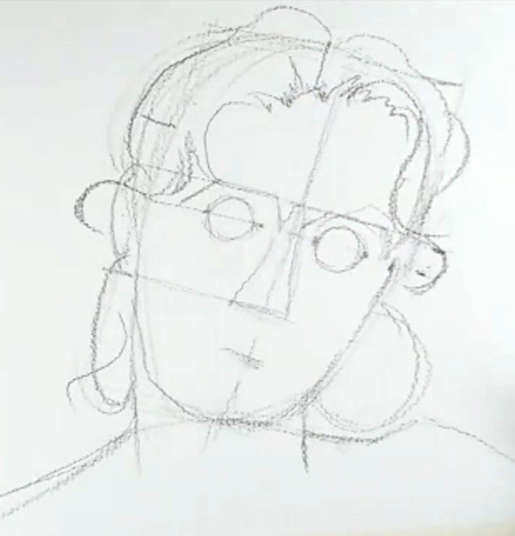 Woman with the Auburn Hair watercolor Portrait process study