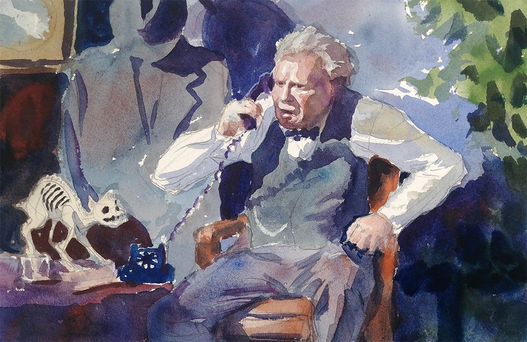 man portrait watercolor virtual live zoom portraits and people class painting robert sherrill workshops