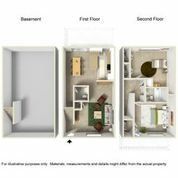 An aerial view of a floor plan of a house.