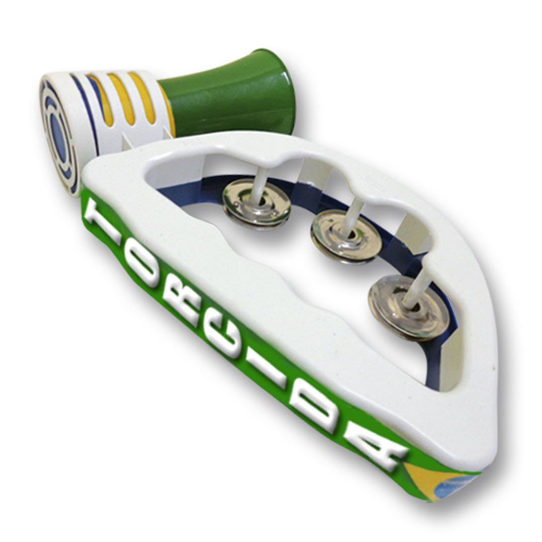 Pandeiro infantil com buzina torcida festa