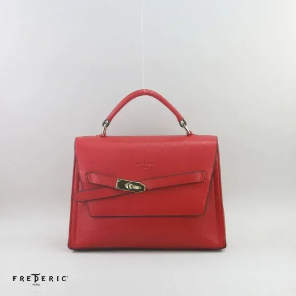 Red leather purse