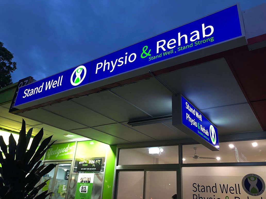 Outdoor Blue Lightbox Signage — Signage In Acacia Ridge, QLD