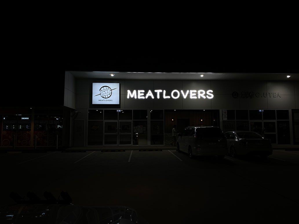 White Neon Light Signage — Signage In Acacia Ridge, QLD