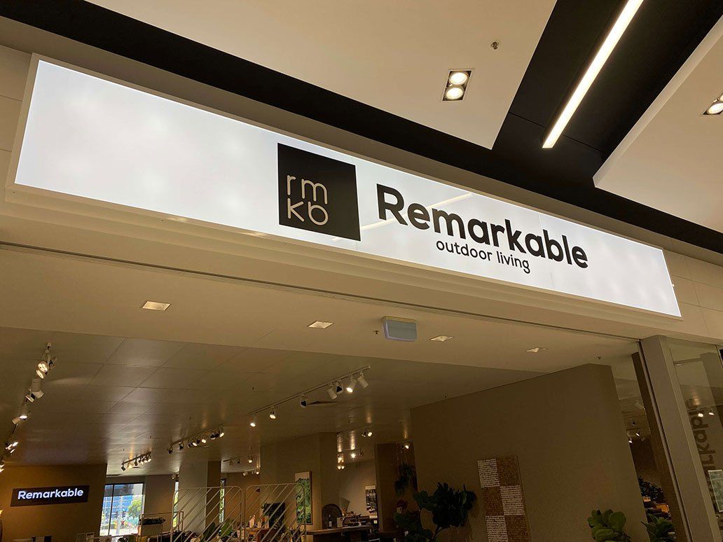 Store Logo On White Long Lightbox — Signage In Acacia Ridge, QLD