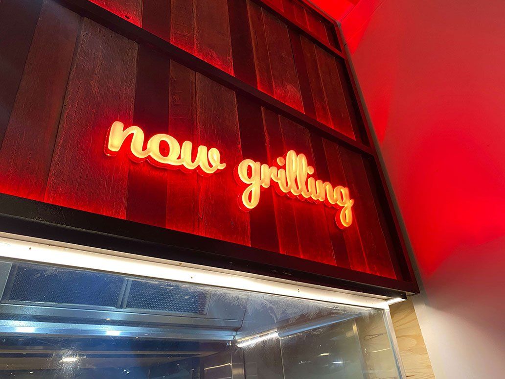 Grill Neon Light Signage — Signage In Acacia Ridge, QLD