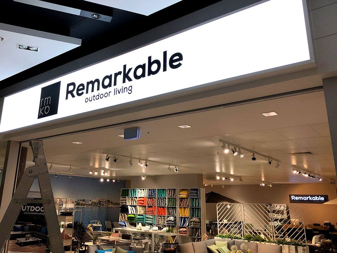 Store Long White Lightbox Signage — Signage In Acacia Ridge, QLD