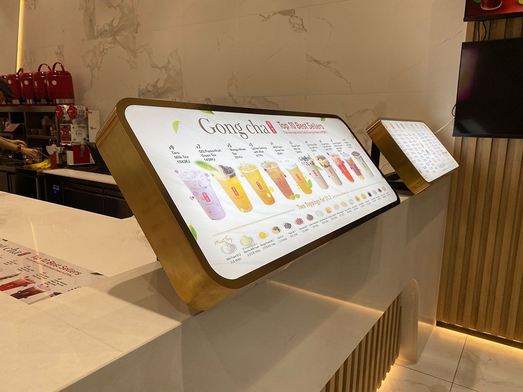 Gongcha Lightbox Menu — Signage In Acacia Ridge, QLD