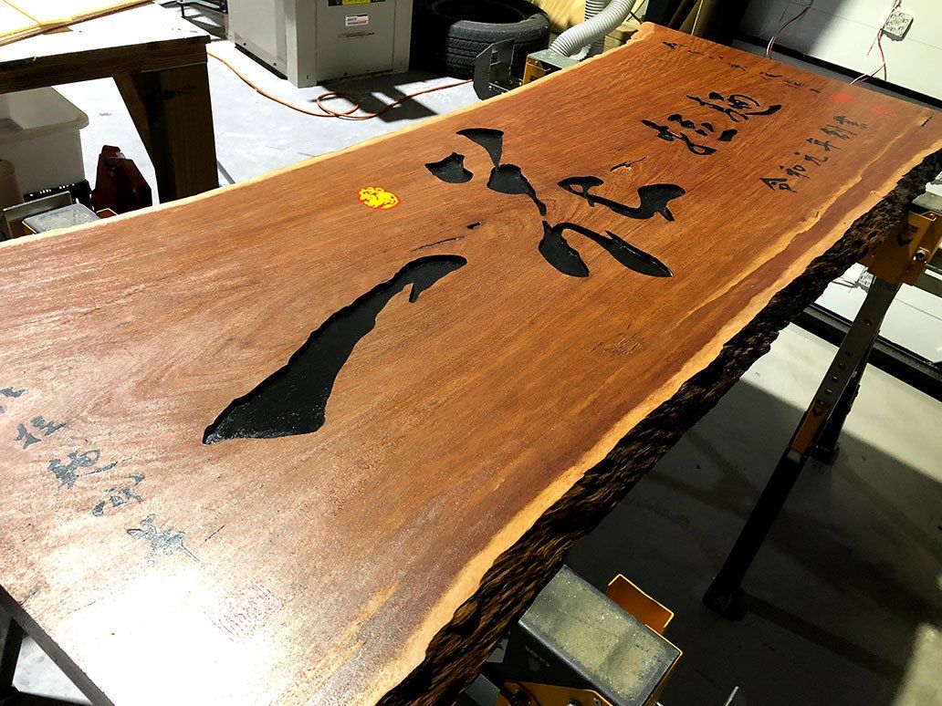 Black Paint Signage On Timber — Signage In Acacia Ridge, QLD