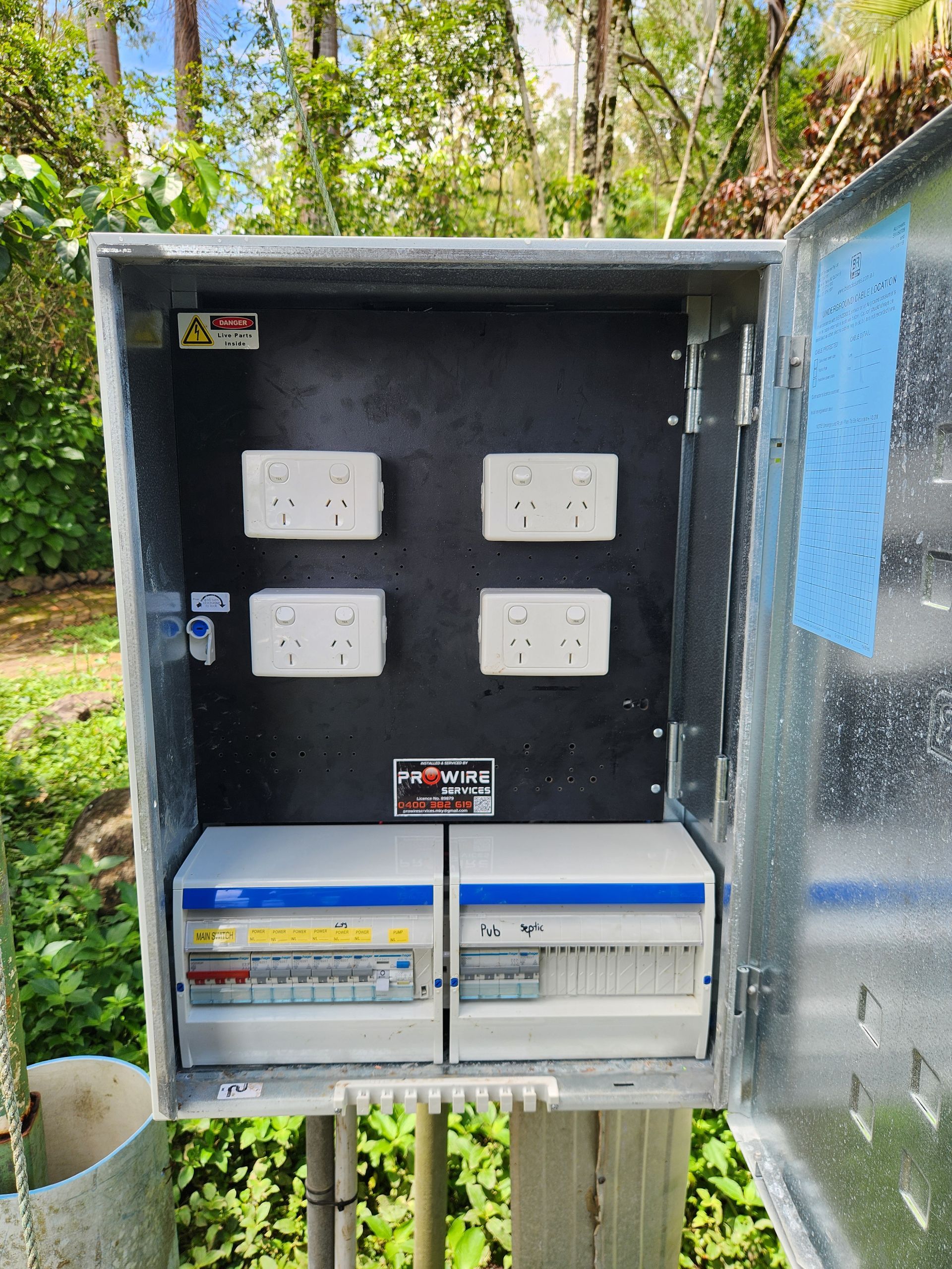 A Bedroom with Two lights hanging — Prowire Services In Walkerston, QLD