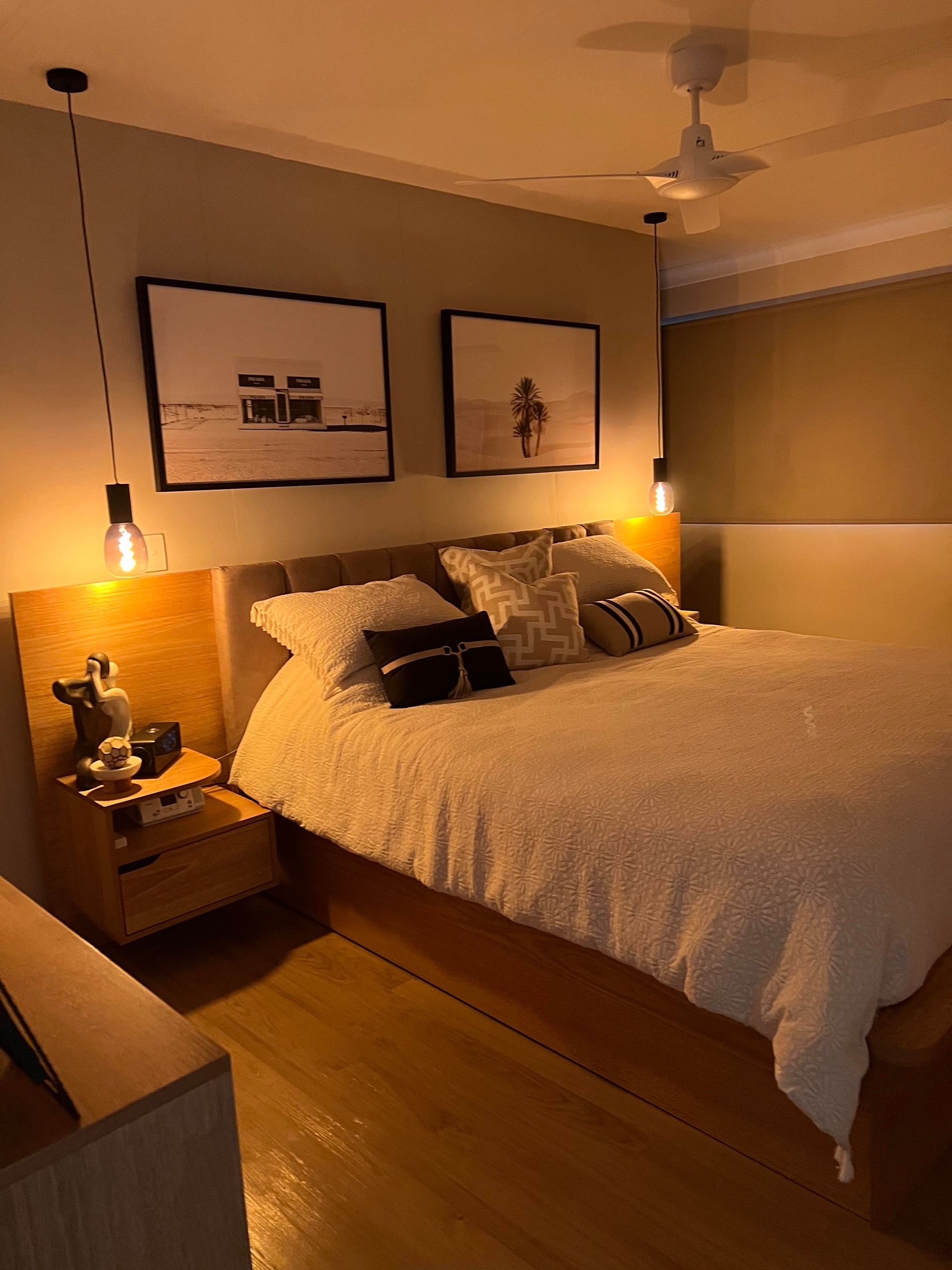 A White Air Conditioner Is Hanging From The Ceiling In A Room Next To A Window — Prowire Services In Walkerston, QLD