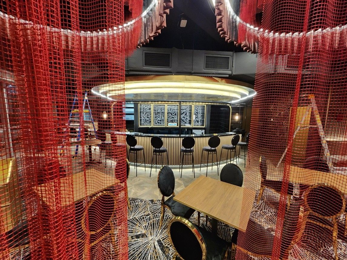 Red Mesh Entryway — Perth Electrical & Data in Joondalup, WA