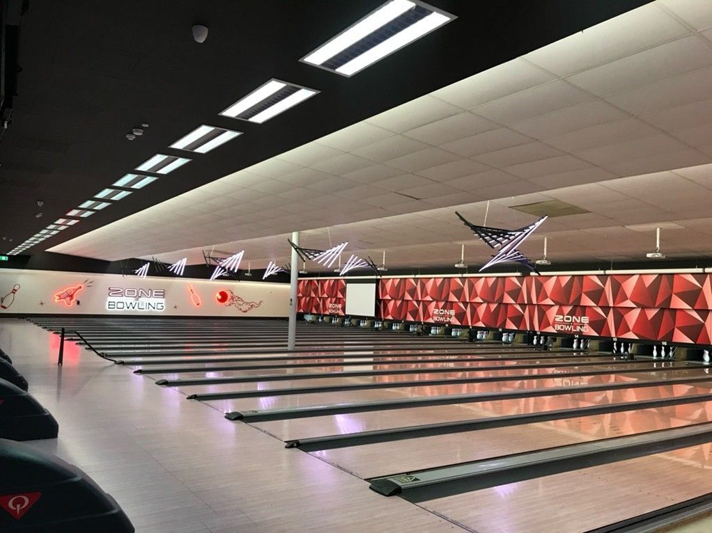 Bowling Alley Interior With Multiple Lanes — Perth Electrical & Data in Joondalup, WA
