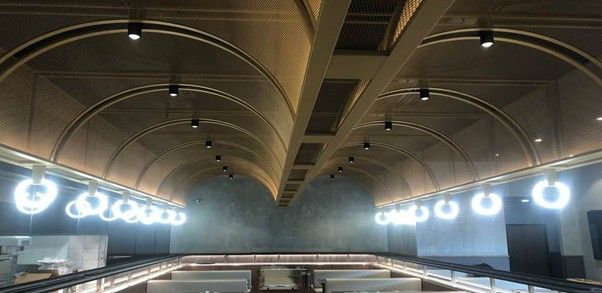 Interior of a Building With Arched Ceilings — Perth Electrical & Data in Joondalup, WA