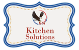 Logo for KSI Kitchen Solutions featuring a bald eagle graphic and the company name in a decorative blue and white frame.