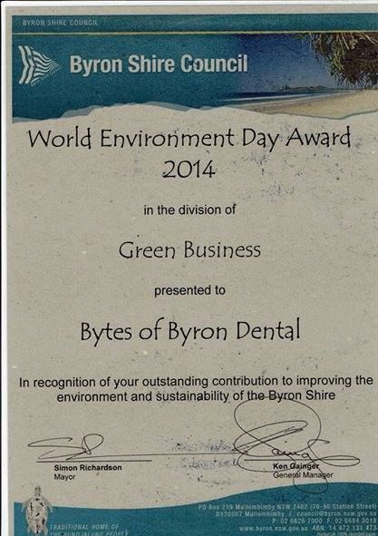 A Byron Shire Council World Environment Day Award — Bytes of Byron–Bio Holistic Dentistry in Byron Bay, NSW
