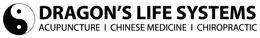 A logo for dragon 's life systems acupuncture chinese medicine and chiropractic