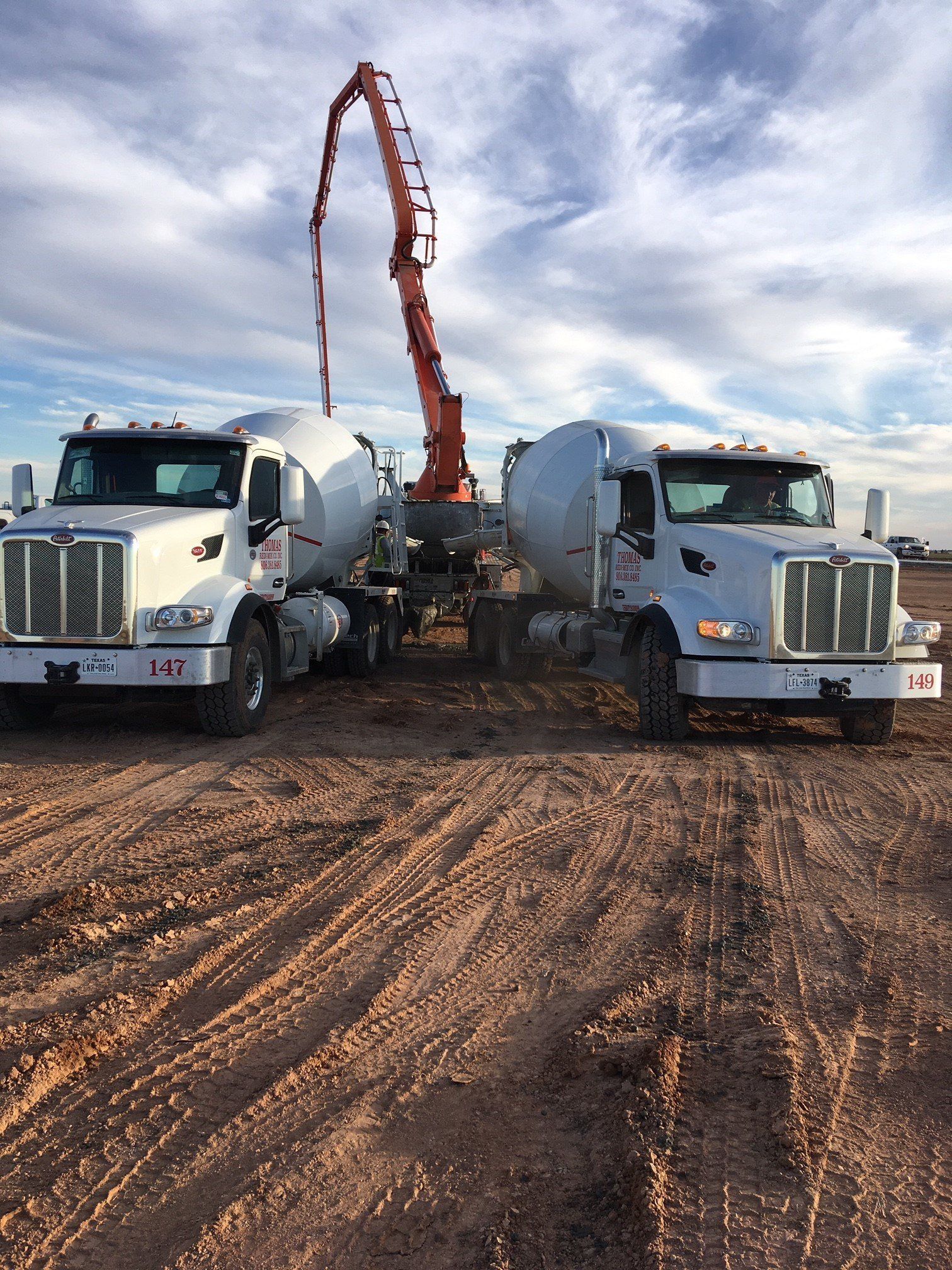 Two Concrete Trucks — Amarillo, TX — Thomas RediMix Co Inc