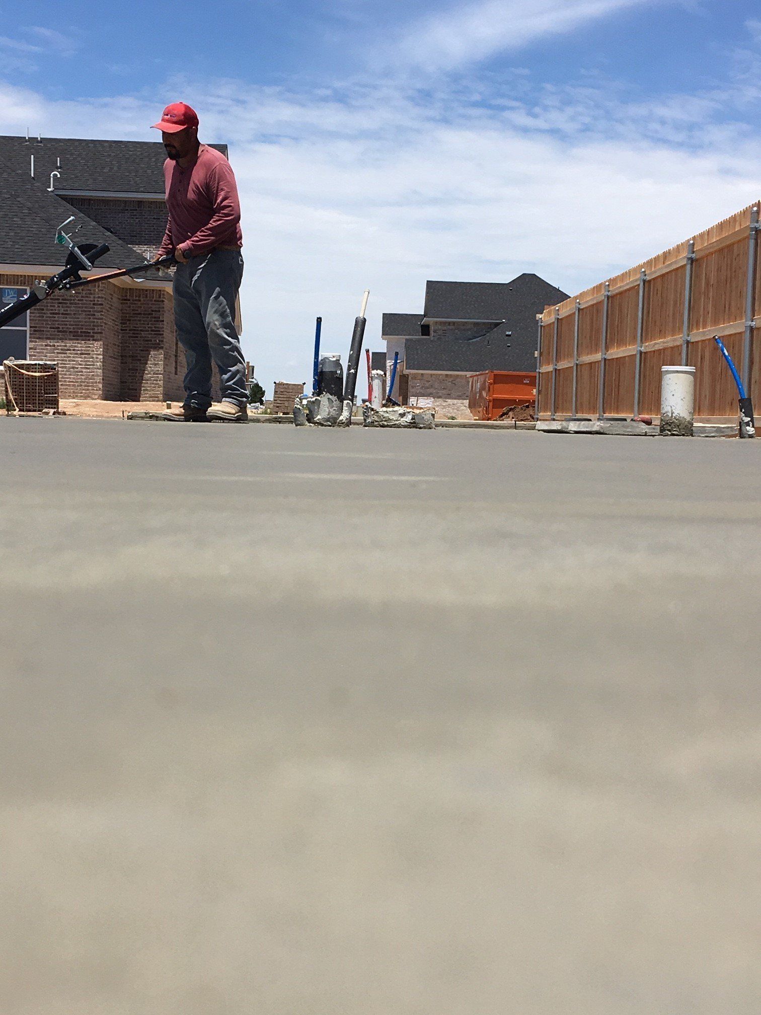Man Working On Concrete — Amarillo, TX — Thomas RediMix Co Inc