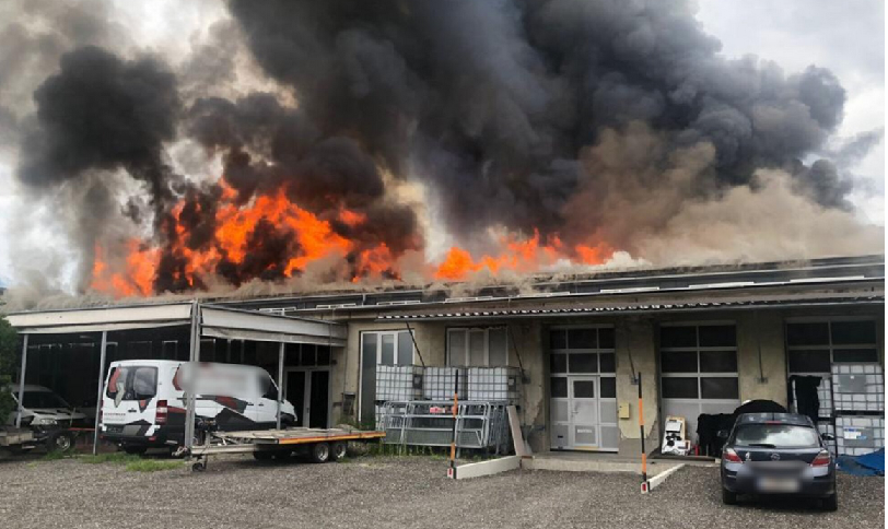 Aktueller Schadensfall Villach Österreich Brand