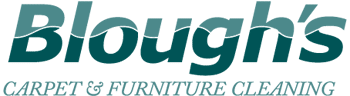 The logo for blough 's carpet and furniture cleaning