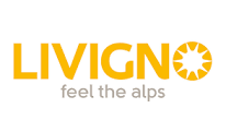 Logo per Livigno: testo giallo 