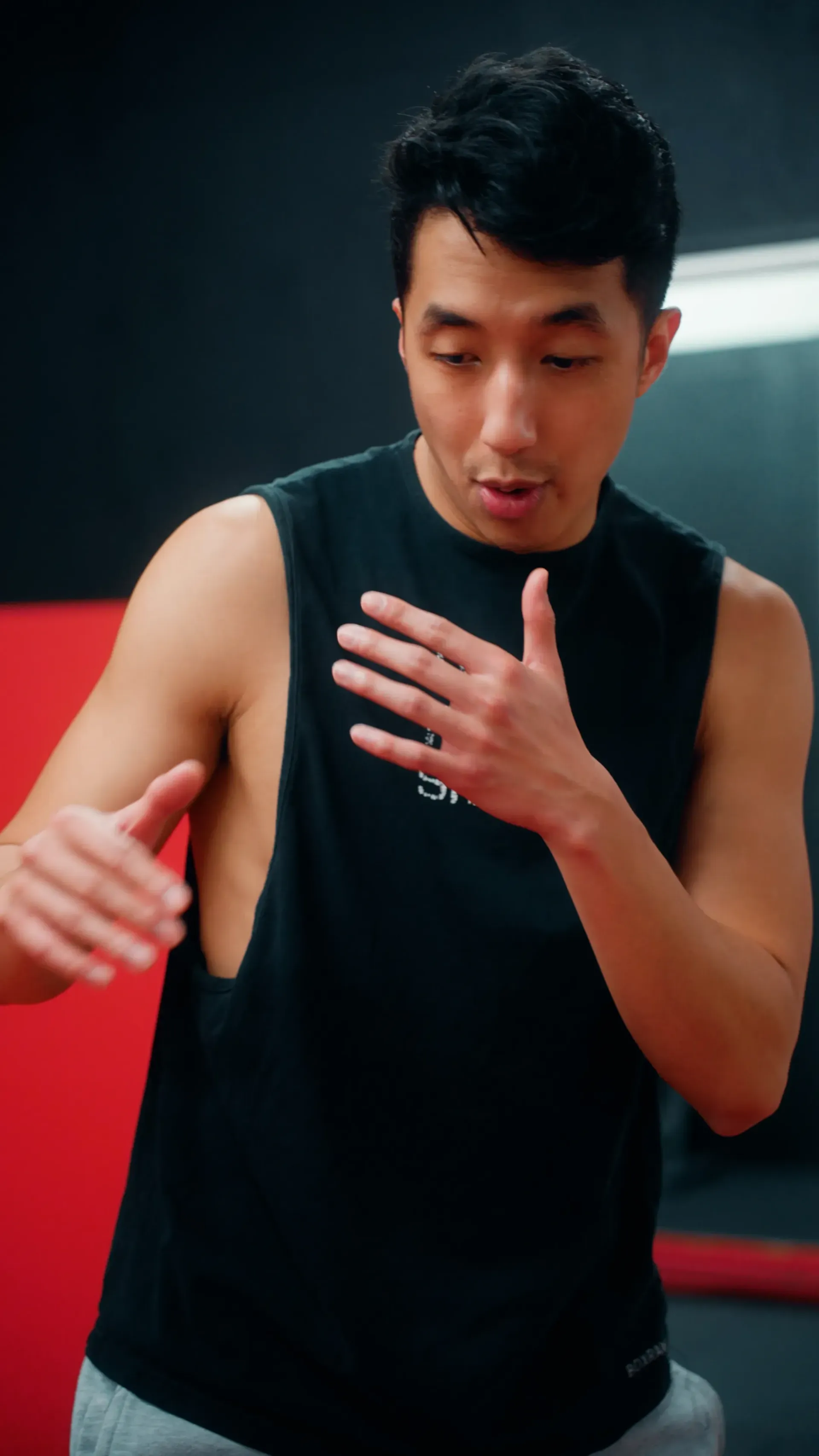 Coach yells “time!” as fighters drop gloves and nod in respect. Boxing sparring fostering mutual discipline and growth. Boxing training uniting effort and humility. Boxing conditioning teaching teamwork and patience.
Boxer backing opponent with steady jab pressure. Boxing sparring building control and range mastery. Boxing training improving rhythm, spacing, and consistency. Boxing conditioning enhancing composure and tactical strength.
Boxer reacting to feint and pivoting smoothly off centerline. Boxing sparring sharpening intuition and agility. Boxing training building timing and reflex. Boxing gym atmosphere intense and analytical.
Boxer ducks low and counters with clean uppercut in slow drill. Boxing sparring refining reaction and positioning. Boxing training teaching angles and patience. Boxing conditioning improving flow and stamina.
Boxer performing counter-combo under coach’s command rhythm. Boxing sparring blending offense and defense seamlessly. Boxing training reinforcing awareness and structure. Boxing fitness enhancing control and reaction.
Boxer working jab accuracy drill while partner maintains light movement. Boxing sparring focused on touch and timing. Boxing training refining sharpness and rhythm. Boxing conditioning promoting focus and precision.
Boxer defending against southpaw stance during technical sparring. Boxing training emphasizing adaptation and control. Boxing gym promoting variety and awareness. Boxing conditioning building reaction and coordination.
Boxer practicing pivot-step hook combinations under corner guidance. Boxing sparring integrating footwork with punch flow. Boxing training connecting balance and rhythm. Boxing conditioning ensuring stamina and precision.
Boxer ending round with flurry of punches before bell rings. Boxing sparring testing endurance, focus, and power. Boxing training creating control under fatigue. Boxing conditioning reinforcing strength and persistence.
Boxer sitting in corner after hard sparring round, breathing heavy but smiling. Boxing gym energy filled with pride and effort. Boxing training proving discipline through exhaustion. Boxing conditioning strengthening body, mind, and heart.