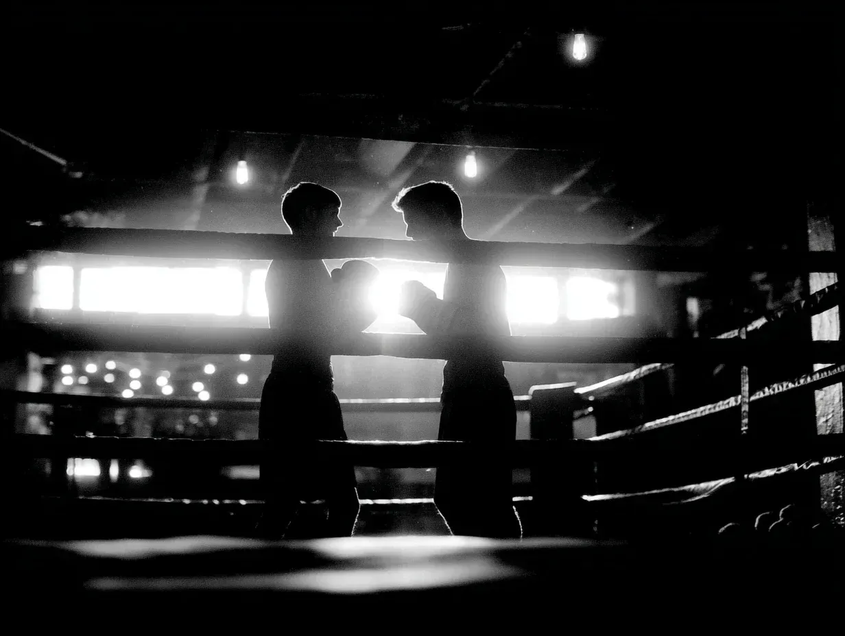 Young boxer learning stance from coach under warm gym lights. Boxing training introducing fundamentals, footwork, and balance. Boxing gym atmosphere supportive and focused. Boxing conditioning teaching discipline, patience, and coordination.
Teen boxer wrapping hands carefully before first sparring session. Boxing preparation highlighting safety and awareness. Boxing training emphasizing focus and confidence. Boxing fitness encouraging responsibility and growth.
Coach kneeling to correct young student’s guard position. Boxing training focusing on fundamentals and posture. Boxing conditioning building strength and self-control. Boxing gym environment nurturing learning and respect.
Group of beginners shadowboxing together in formation. Boxing training developing rhythm, movement, and breathing. Boxing conditioning promoting coordination and focus. Boxing gym filled with encouragement and energy.
Teen boxer smiling mid-punch during padwork with coach. Boxing training merging joy and learning. Boxing conditioning building stamina and timing. Boxing gym atmosphere full of motivation and trust.
Young athlete practicing jab-cross combo with determination. Boxing training teaching technique and focus. Boxing conditioning enhancing rhythm and control. Boxing fitness inspiring confidence and resilience.
Coach explaining jab mechanics to small group of new students. Boxing training emphasizing form and precision. Boxing gym dedicated to building discipline and strength. Boxing conditioning introducing endurance and patience.
Teen boxer hitting heavy bag under supervision for first time. Boxing training focusing on safety and accuracy. Boxing conditioning promoting power and control. Boxing gym fostering growth and perseverance.
Children tying gloves together, preparing for beginner class. Boxing gym filled with laughter, learning, and energy. Boxing training emphasizing teamwork and respect. Boxing conditioning improving coordination and balance.
Coach high-fives young boxer after clean combination drill. Boxing training reinforcing confidence and effort. Boxing conditioning highlighting progress and dedication. Boxing gym cultivating encouragement and focus.