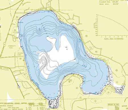 map of Lake Ripley