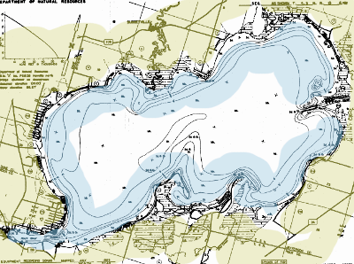 Lake Koshkonong Fishing Map Annual Lakes Edition Covering Lakes In Five Counties  Dane•Rock•Green•Jefferson•Walworth