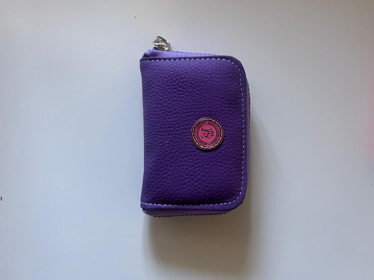 Tarjetero Lyon lavanda