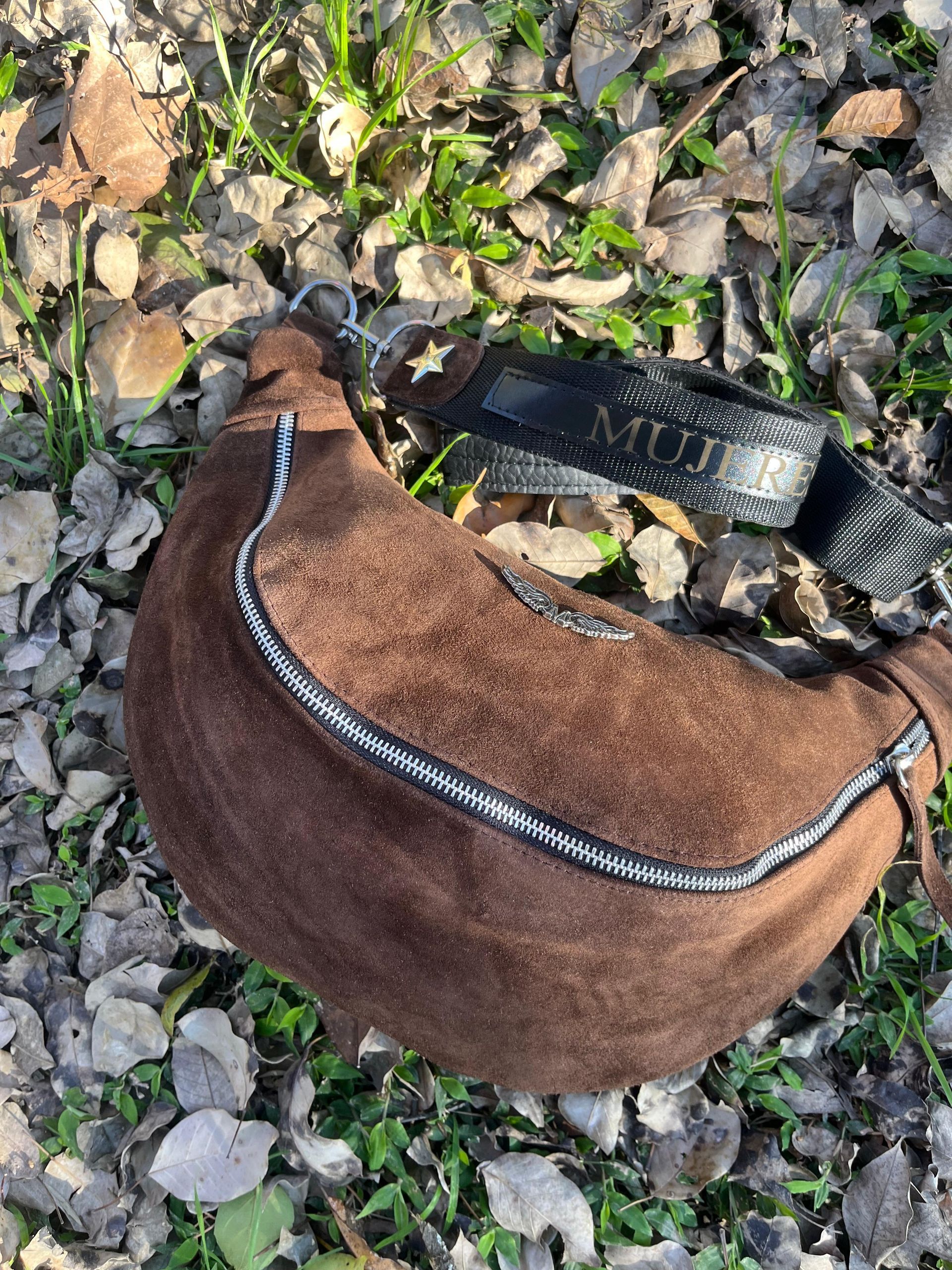 Riñonera Gamuza chocolate