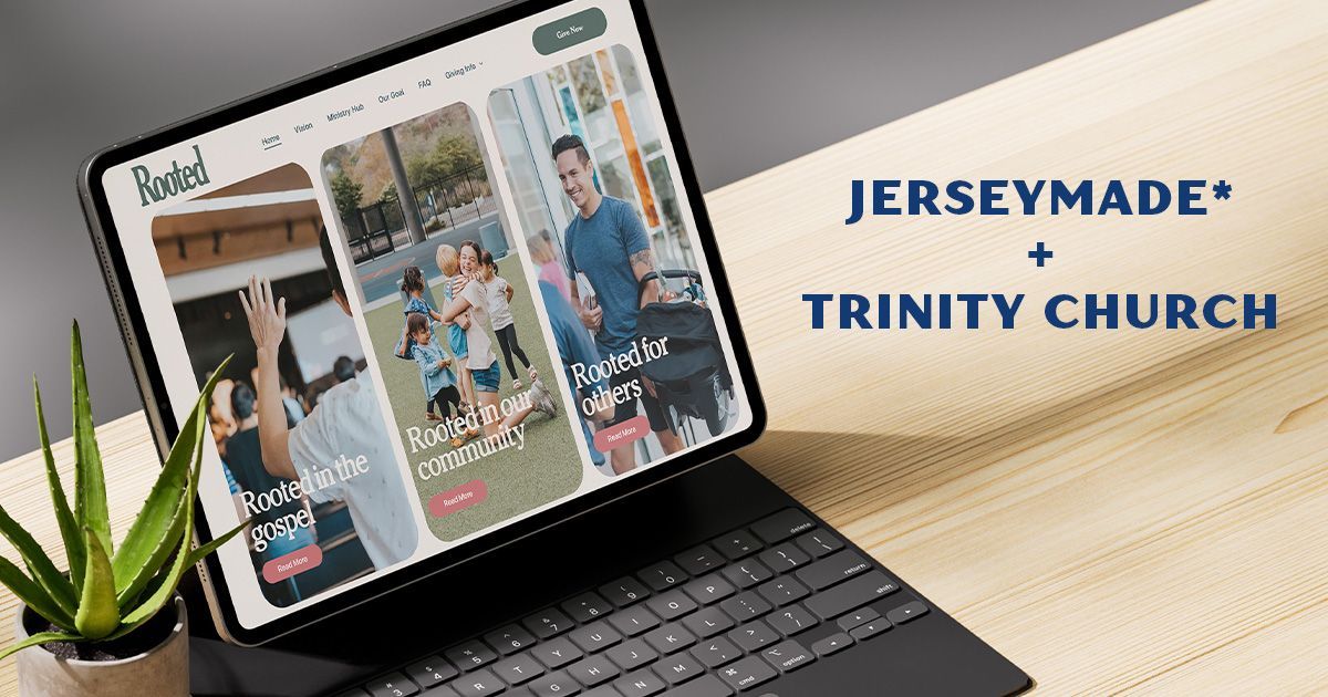 Laptop displaying a website, 