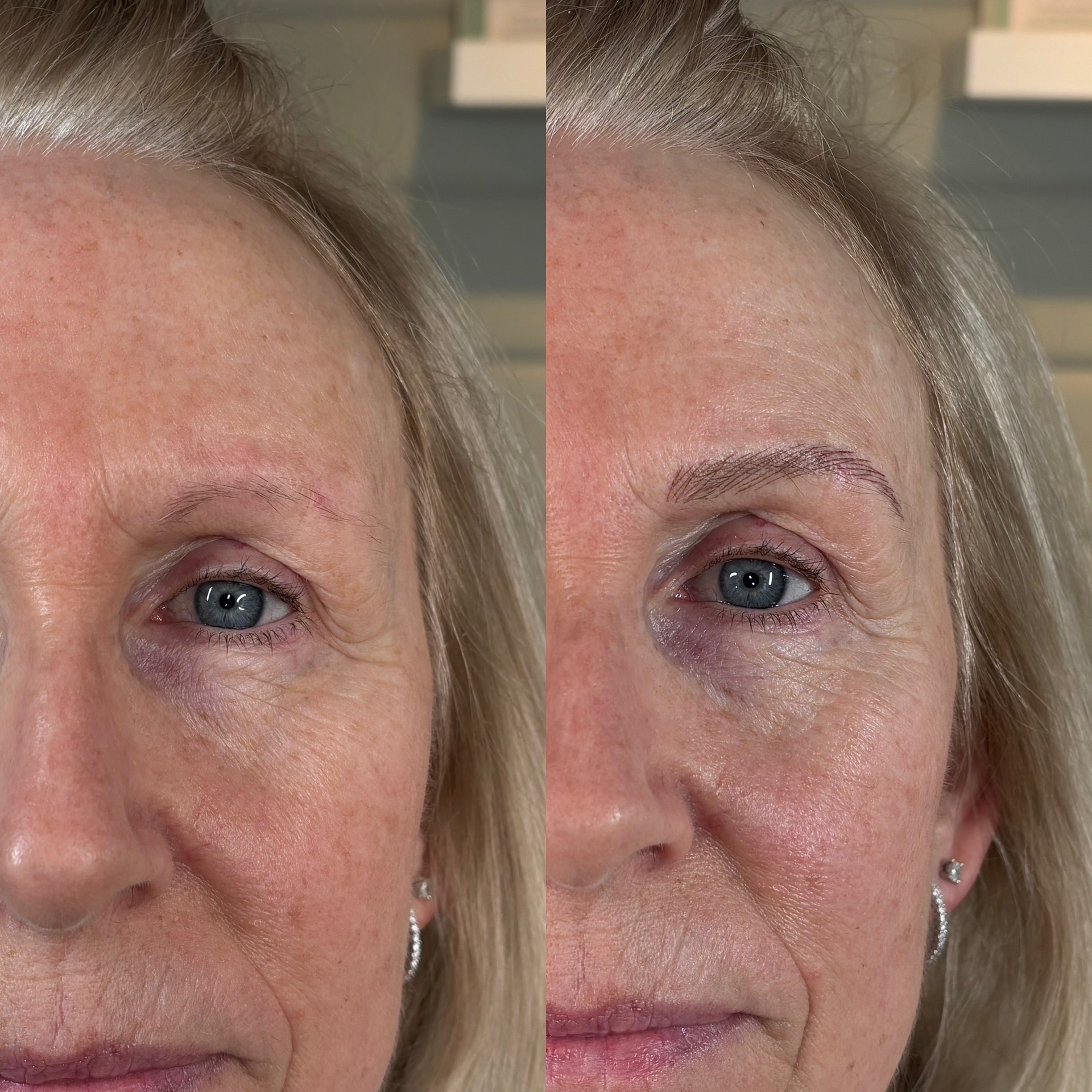 Permanent makeup for eyebrows
