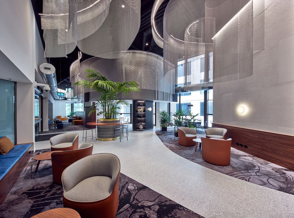 A Lobby With a Lot of Chairs and Tables — Concept Kitchens In Port Macquarie, NSW