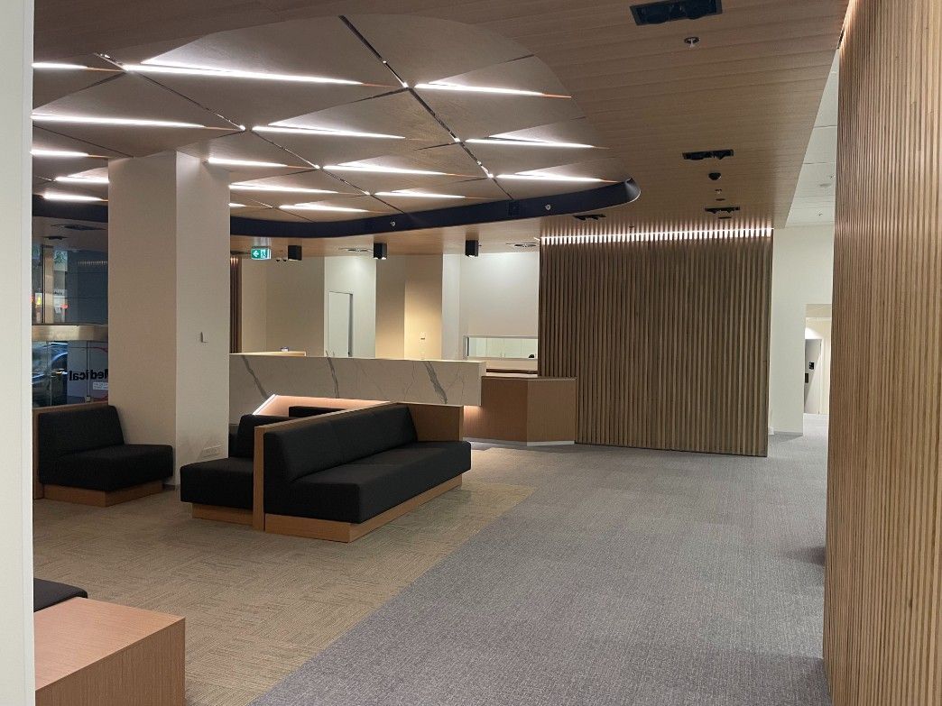 A Large Room With Chairs In It — Concept Kitchens In Port Macquarie, NSW