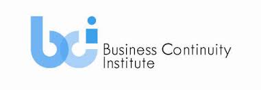 The logo for the business continuity institute is blue and white.