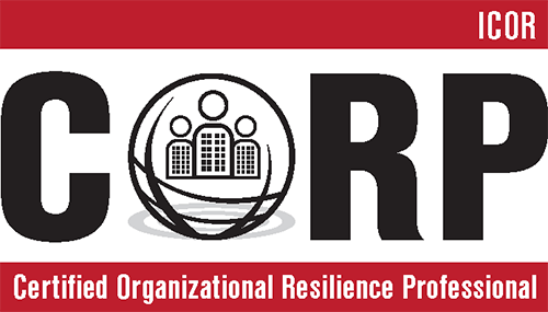 A logo for a certified organizational resilience professional
