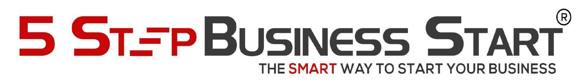 A logo for 5 step business start the smart way to start your business