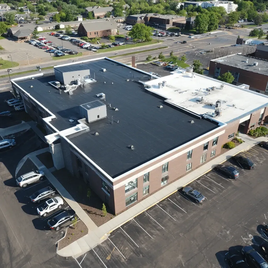 Commercial Roof Maintenance Oldsmar FL, TPO White Membrane Commercial Roof Maintenance Oldsmar Florida, EPDM Black Rubber Commercial Roof Maintenance Oldsmar FL, PVC Thermoplastic Commercial Roof Maintenance Oldsmar Florida, Modified Bitumen APP Commercial Roof Maintenance Oldsmar FL, Built-Up Asphalt Commercial Roof Maintenance Oldsmar Florida, and Reflective Coated Commercial Roof Maintenance Oldsmar FL.
