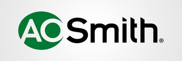 The aosmith logo is green and black on a white background.