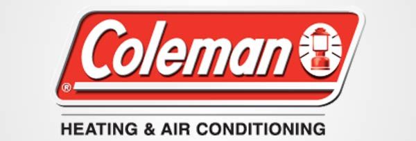 A coleman heating and air conditioning logo on a white background
