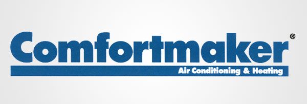 Comfortmaker air conditioning and heating logo on a white background