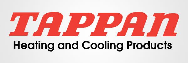 A logo for tappan heating and cooling products