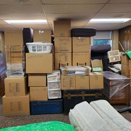 Boxed Items Ready To Move — Aurora, CO — At Your Service Moving and Storage